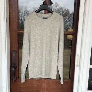 Bonobos Wool Yak Blend Sweater. Gray. Size L Slim Fit.
